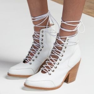 Sol Sana CAYDEN Lace-Up Heeled Ankle Boot Bootie